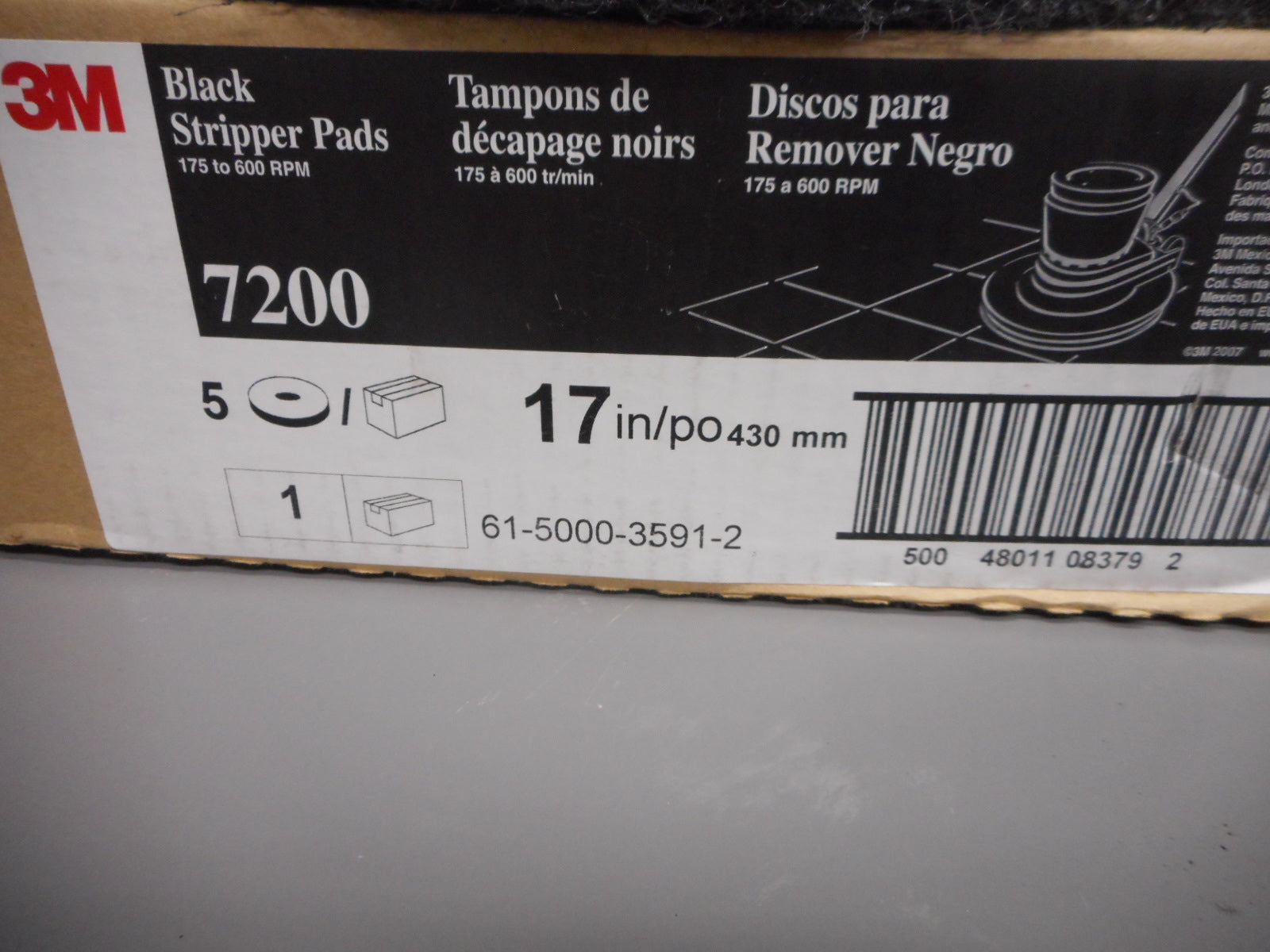 3M™ Black Stripper Pad 7200